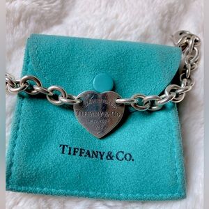 Authentic Tiffany & Co 2007 Return to Tiffany silver heart bracelet